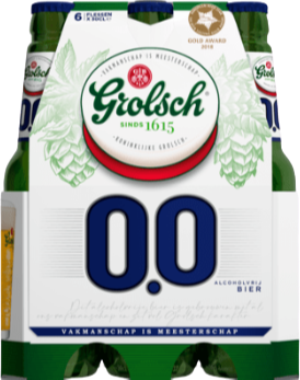 Grolsch 0.0% set van 6 flesjes a 0,30 liter  Grolsch 0.0% set van 6 flesjes a 0,30 liter